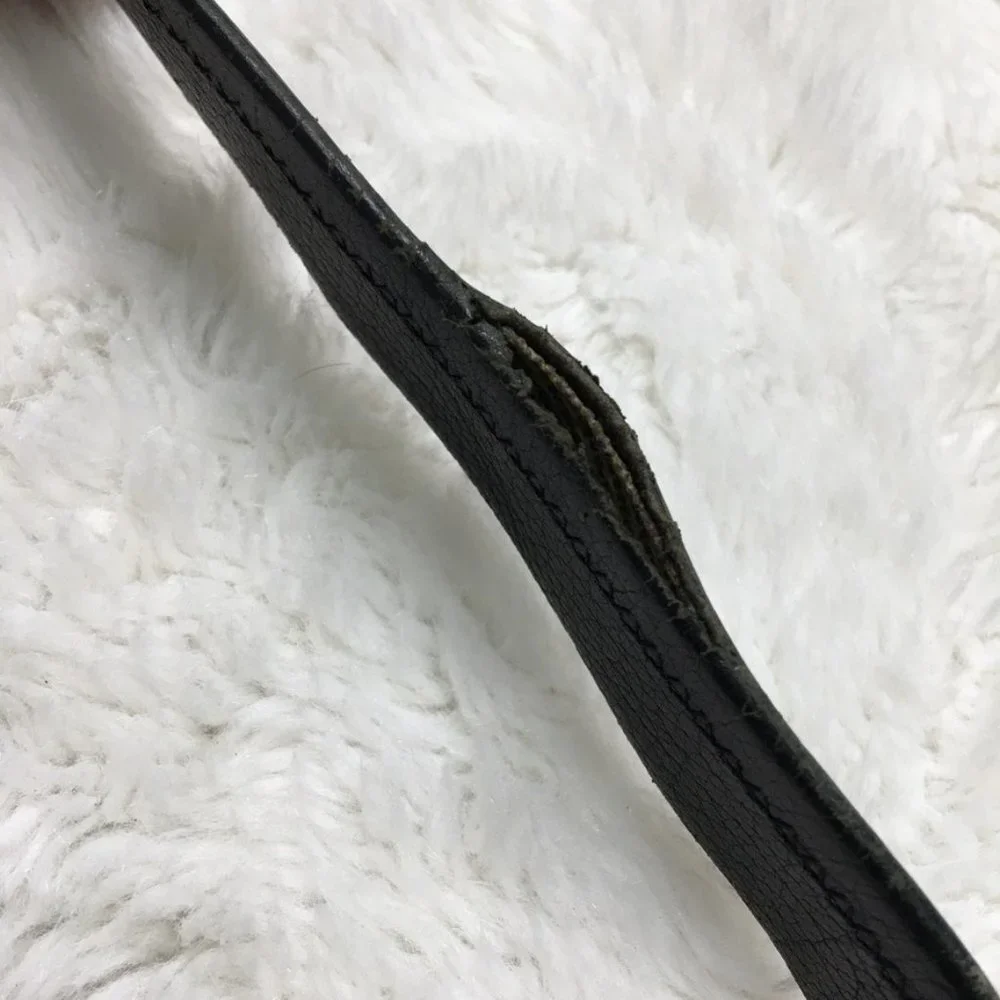 Dior Vintage Women’s Black Leather Belt Size 38
